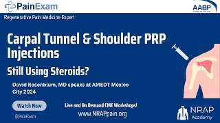 USG Carpal Tunnel and Shoulder PRP Injections Still Using Steroids [upl. by Knitter357]