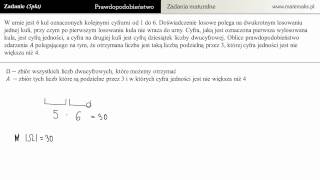 Zadanie maturalne 5pkt  losowanie kul i liczba dwucyfrowa [upl. by Nilram]