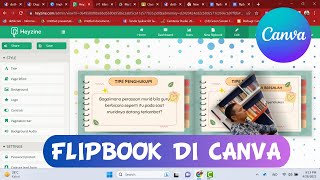 CARA MEMBUAT FLIPBOOK DI CANVA [upl. by Uno]