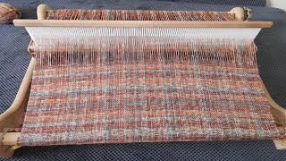 Colorful Scarf Ashford 24quot 60cm rigid heddle loom weaving scarf 5 [upl. by Thormora472]