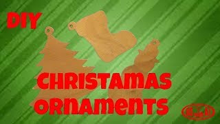 DIY Wooden Christmas Tree Ornaments [upl. by Anelet40]