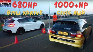 700Hp AWD M140i vs 1000Hp AWD Civic [upl. by Lillie]