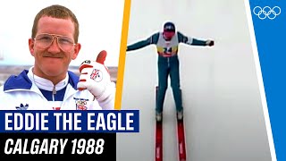 Eddie the Eagle making Olympic history [upl. by Oiluig]