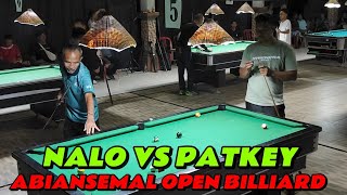 NALO VS PATKEY ABIANSEMAL OPEN BILLIARD [upl. by Whitby]