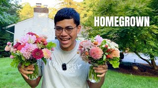 Making Bouquets for Flower Stand in September Drying Cut Flowers [upl. by Tris]