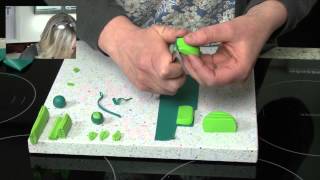 Polymer Clay Tutorials  Leaf Cane using Cernit Polymer Clay [upl. by Ennis769]