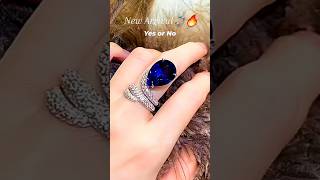 Unique Elegant Sapphire Anniversary Ring💍💫 shortsvideo [upl. by Blim67]