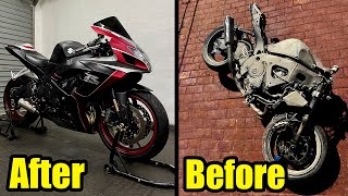 Rebuilding A GSXR 750 in 10 Minutes [upl. by Scrogan]