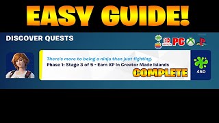 How to EASILY Earn XP In Creator Made Islands in Fortnite Quest EASY [upl. by Nonrev]