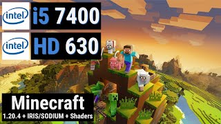 Core i5 7400  HD Graphics 630 vs MINECRAFT [upl. by Toulon]