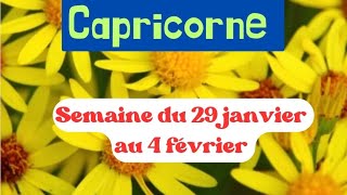 Capricorne semaine du 29 janvier au 4 février [upl. by Eralcyram]