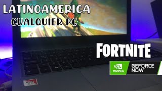 Como Jugar Fortnite en PC BajoMedios Recursos 2020  Cualquier PC  NVIDIA GeForce Now [upl. by Ailemrac]