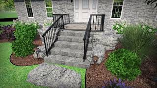 North Gower Front Yard 3D Design [upl. by Nylirej177]