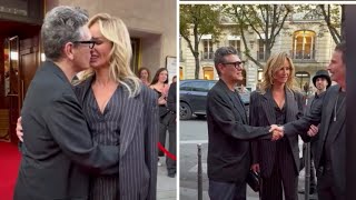 Adriana Karembeu et Marc Lavoine amoureux  ils officialisent leur couple devant les photographes [upl. by Joris]