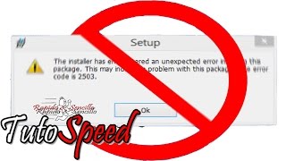 SOLUCION AL ERROR DE INSTALACIÓN 2502 Y 2503 THE ERROR CODE IS [upl. by Yeleak970]