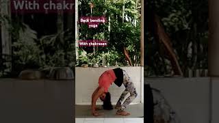 I Love 💕 back bending yoga chakrasanayoga⭐ guys 🧘 [upl. by Parrie]