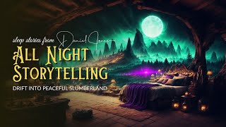 ALL NIGHT STORYTELLING amp RAIN  Volume 04 Over 6 Hours of Bedtime Stories  No Ads  Black Screen [upl. by Fugate96]