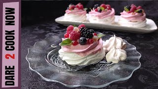 MINI PAVLOVE TORTICE  Recept za savršene Pavlove tortice  PAVLOVA TORTA [upl. by Dasa]