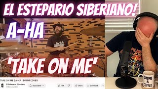 Drum Teacher Reacts EL ESTEPARIO SIBERIANO  TAKE ON ME  AHA  DRUM COVER  Thats impossible [upl. by Uzial]