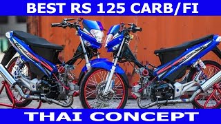 RS 125 Carb THAI CONCEPT 2021  Motorcyle Modification Style [upl. by Elletnohs64]