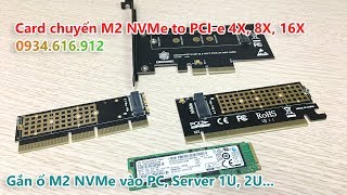 Cách gắn SSD M2 Pcie Nvme vào máy tính bàn server 1U 2U [upl. by Siloam]