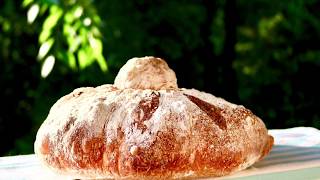 how to knead 100 hydration dough  Moña gallega best Spanish Rustic Bread [upl. by Ntsud]