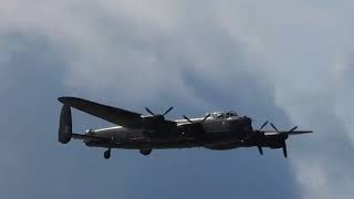 WWII Avro Lancaster Bomber avoids drama at airshow  Stabilised and reuploaded airshow2023 [upl. by Tolmach]