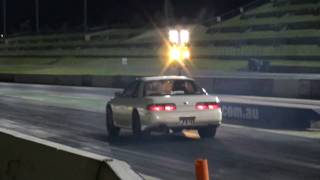 Street  Drag S13 runs 104 on radials [upl. by Nealey]