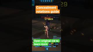 Concealment Operative Rotations Guide swtor shorts [upl. by Tjaden795]