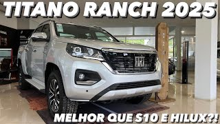 Nova Fiat Titano Ranch 2025  MELHOR que S10 e Hilux 4K [upl. by Reel873]