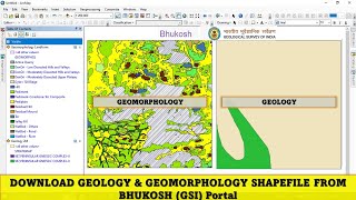 Download Geology amp Geomorphology Shapefile from Bhukosh Portal [upl. by Igic]