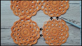 How to Join Crochet Doilys together PART 1 [upl. by Neumeyer980]