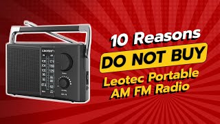 DONT BUY Leotec Portable AM FM Radio Before Watching THIS 🔊📻 10 Reasons [upl. by Honor]