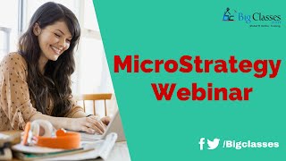 MicroStrategy tutorial for Beginners  MicroStrategy training  Bigclasses [upl. by Ailee656]