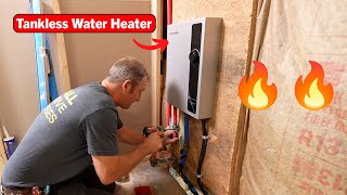 Electric Instant Tankless Water Heater 🔥 Garage Home Office Bathroom [upl. by Domeniga819]