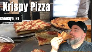 Pizza review Krispy Pizza Brooklyn NY [upl. by Ahsinel]