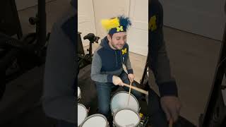 Michigan Fight Song Drum Cover UPDATED 2024 🏈🏆 [upl. by Atsuj442]