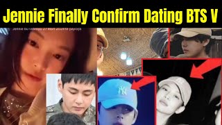 Jennie Confirm Dating BTS V 😍  Taennie Real Couple [upl. by Allred]