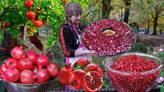 How to make Pomegranate Wine from Pomegranates Harvested in the Village  Best Recipes in 1 Hour [upl. by Kessler]