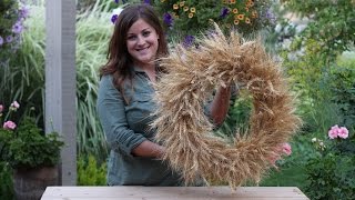 DIY 5 Fall Wheat Wreath [upl. by Eiznikcm]