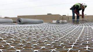 Tensar InterAx Geogrid Installation [upl. by Phillip]