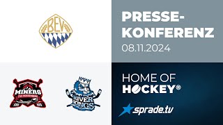 08112024  Pressekonferenz  TSV Peißenberg vs HC Landsberg Riverkings [upl. by Naujaj]