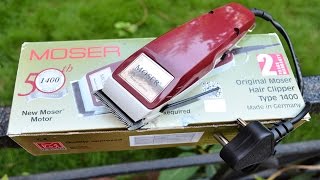 Moser Hair Clipper 1400  0016 Trimmer REVIEW DEMO amp UNBOXING [upl. by Clymer]