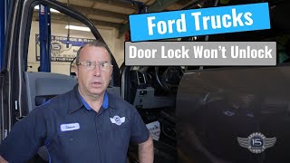 Ford Trucks Door Lock Wont Unlock [upl. by Llerruj]