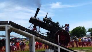 Case steam tractor incline demonstration [upl. by Wesla]