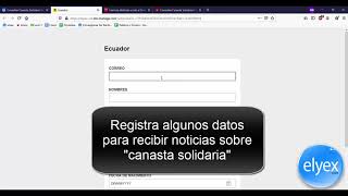 Consultar Canasta Solidaria Tiendacerca Ecuador Cédula MIES [upl. by Ottilie768]