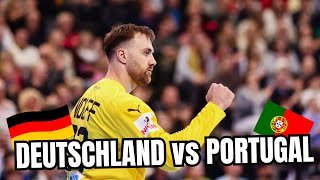 Deutschland vs Portugal Handball Länderspiel 2024 [upl. by Anieral]