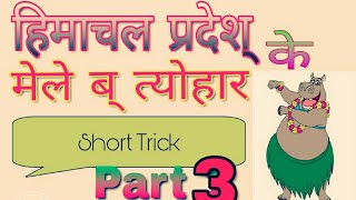 हिमाचल प्रदेश् के प्रसिद्ध अंतरराष्ट्रीय मेले व त्योहार Short Trick [upl. by Betsy]