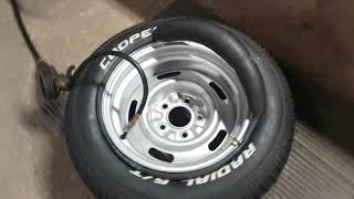 1969 Chevelle Corvette rally wheels 15x8 and new rubber Episode 4 [upl. by Enneiluj]