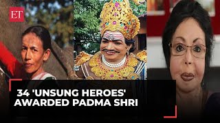 Padma Awards 2024 34 unsung heroes awarded Padma Shri heres the list of winners [upl. by Sheree718]